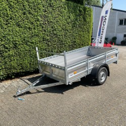 Bakwagen - Alu - 258 x 130 cm - 1 as - 750 kg