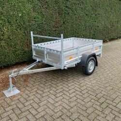 Bakwagen - Alu - 200 x 130 cm - 1 as - 750 kg
