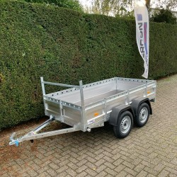 Bakwagen - Alu - 258 x 130 cm - 2 as - 750 kg