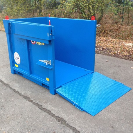 Hijsbak met klep - 1.4 meter