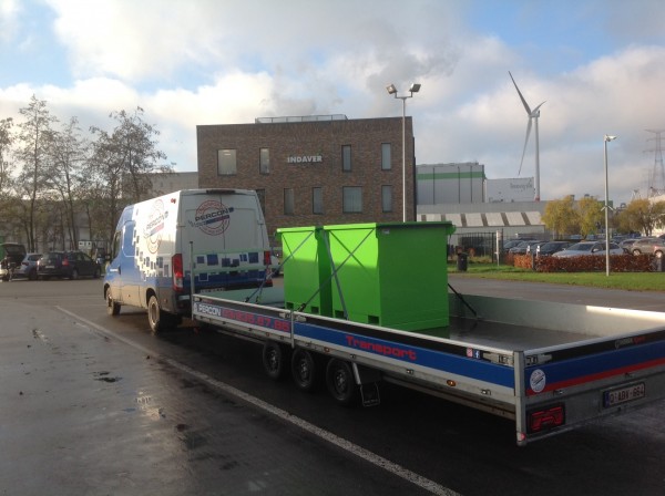 Transport van 2 containers voor klant.