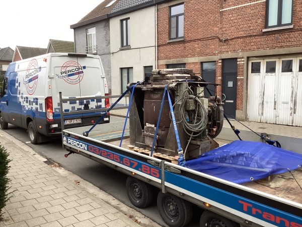 Verplaatsen smeltoven 1,2 ton